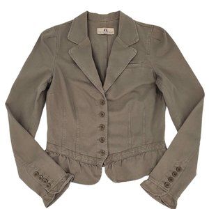 Juicy Couture Jeans Cotton Khaki Denim Jacket